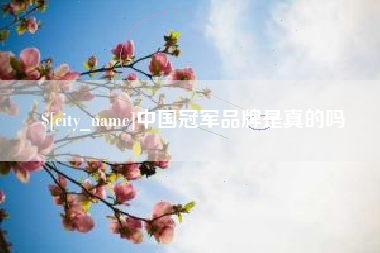 滨州中国冠军品牌是真的吗