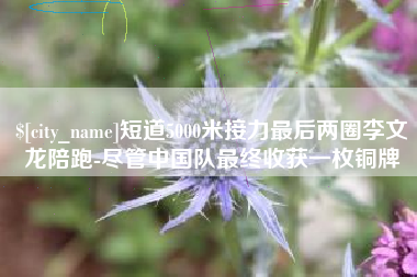 滨州短道5000米接力最后两圈李文龙陪跑-尽管中国队最终收获一枚铜牌
