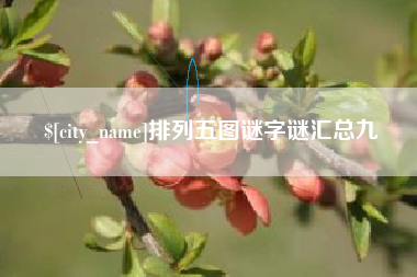 滨州排列五图谜字谜汇总九