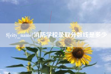 滨州消防学校录取分数线是多少