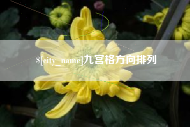 滨州九宫格方向排列