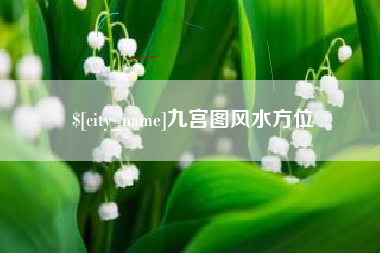 滨州九宫图风水方位