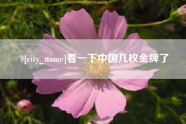 滨州看一下中国几枚金牌了