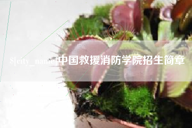 滨州中国救援消防学院招生简章