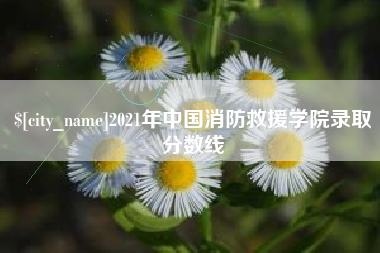 滨州2021年中国消防救援学院录取分数线