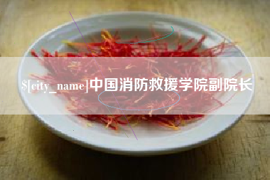 滨州中国消防救援学院副院长
