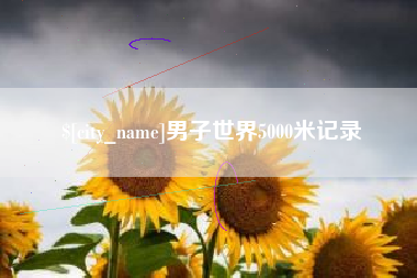 滨州男子世界5000米记录