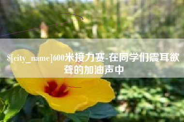 滨州600米接力赛-在同学们震耳欲聋的加油声中