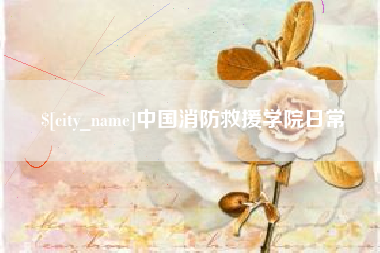 滨州中国消防救援学院日常