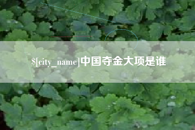 滨州中国夺金大项是谁