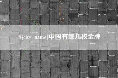 滨州中国有哪几枚金牌