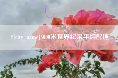滨州5000米世界纪录平均配速