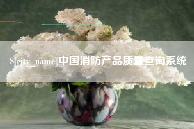 滨州中国消防产品质量查询系统