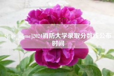 滨州2024消防大学录取分数线公布时间