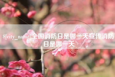 滨州全国消防日是哪一天宣传消防日是哪一天