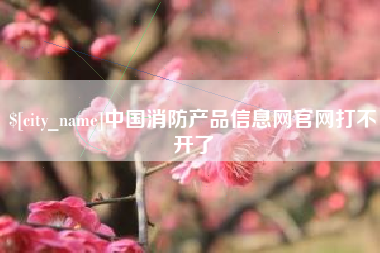 滨州中国消防产品信息网官网打不开了