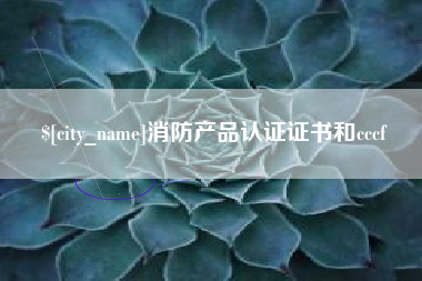 滨州消防产品认证证书和cccf