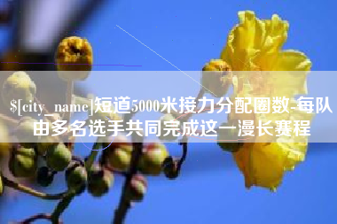 滨州短道5000米接力分配圈数-每队由多名选手共同完成这一漫长赛程