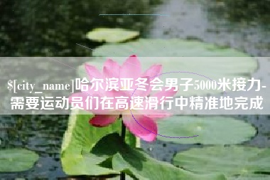 滨州哈尔滨亚冬会男子5000米接力-需要运动员们在高速滑行中精准地完成