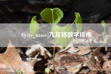 滨州九宫格数字排序