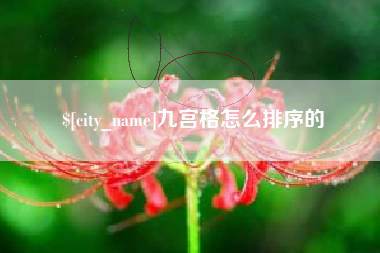 滨州九宫格怎么排序的