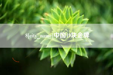 滨州中国19块金牌