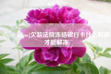 滨州欠款法院冻结银行卡什么时候才能解冻