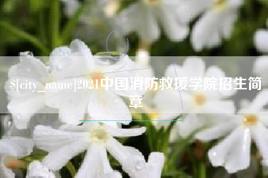 滨州2021中国消防救援学院招生简章