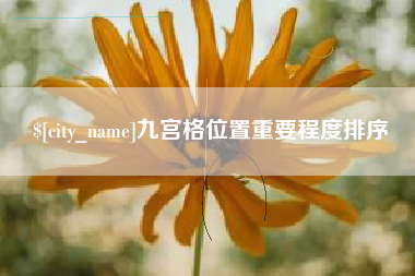 滨州九宫格位置重要程度排序