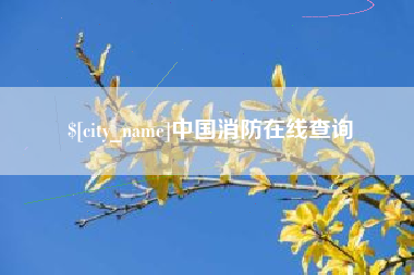 滨州中国消防在线查询