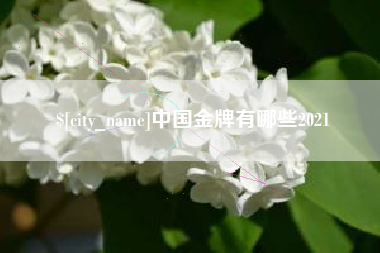 滨州中国金牌有哪些2021