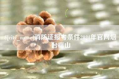 滨州消防证报考条件2024年官网烟台福山
